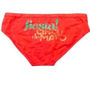 Victoria's Secret Red Cotton Cinco De Mayo Panties